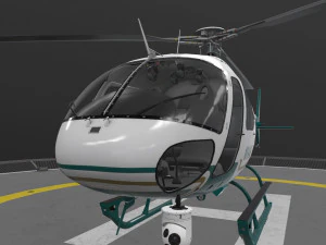 AS-350 Miami Dade Police --215-- 3D Model