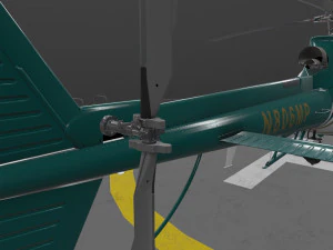 AS-350 Miami Dade Police --215-- 3D Model