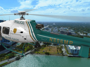 as-350 miami dade police animated Model 3D