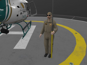 as-350 miami dade police animated Model 3D