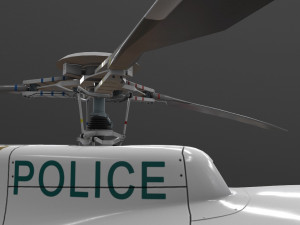 as-350 miami dade police animated Model 3D