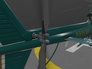 as-350 miami dade police animated Model 3D