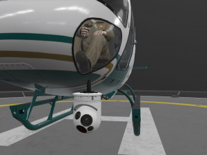 as-350 miami dade police animated Model 3D
