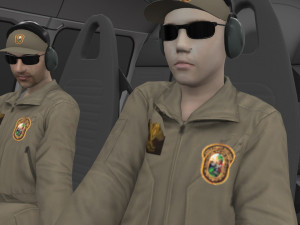 as-350 miami dade police animated Model 3D