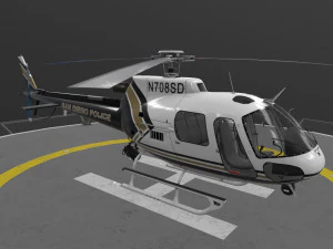 AS-350 San Diego Police Department --212-- 3D Model