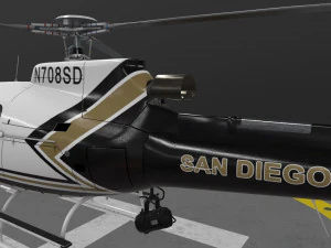 AS-350 San Diego Police Department --212-- 3D Model