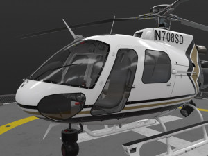 as-350 san diego police 3D Model