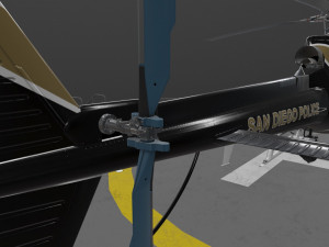 as-350 san diego police 3D Model