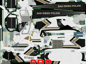 as-350 san diego police 3D Model