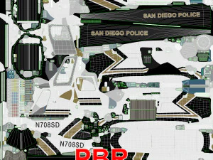 AS-350 San Diego Police Department --212-- 3D Model