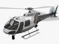 AS-350 San Diego Police Animated 3D Model