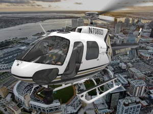 as-350 pol&iacute;cia de san diego animada Modelo 3D