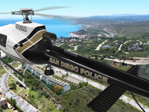as-350 san diego police animated Modelo 3D