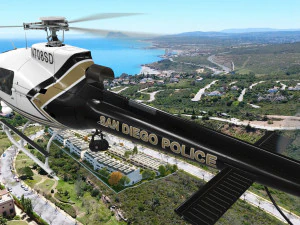 as-350 pol&iacute;cia de san diego animada Modelo 3D