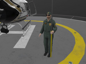 as-350 san diego police animated Modelo 3D