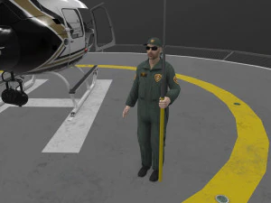 as-350 pol&iacute;cia de san diego animada Modelo 3D