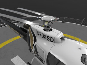 as-350 san diego police animated Modelo 3D