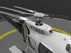 as-350 pol&iacute;cia de san diego animada Modelo 3D