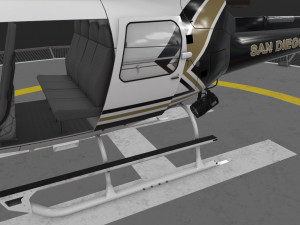 as-350 san diego police animated Modelo 3D