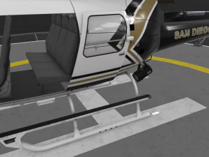 as-350 pol&iacute;cia de san diego animada Modelo 3D