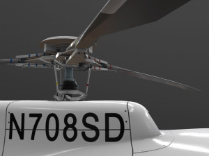as-350 san diego police animated Modelo 3D