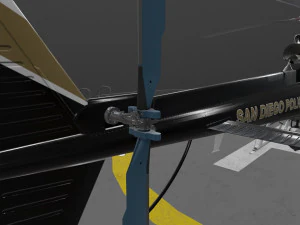 as-350 pol&iacute;cia de san diego animada Modelo 3D