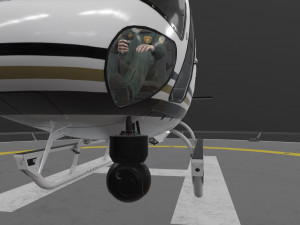 as-350 san diego police animated Modelo 3D