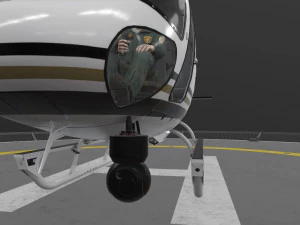 as-350 pol&iacute;cia de san diego animada Modelo 3D