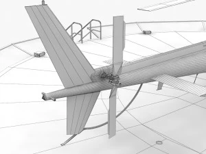 as-350 pol&iacute;cia de san diego animada Modelo 3D