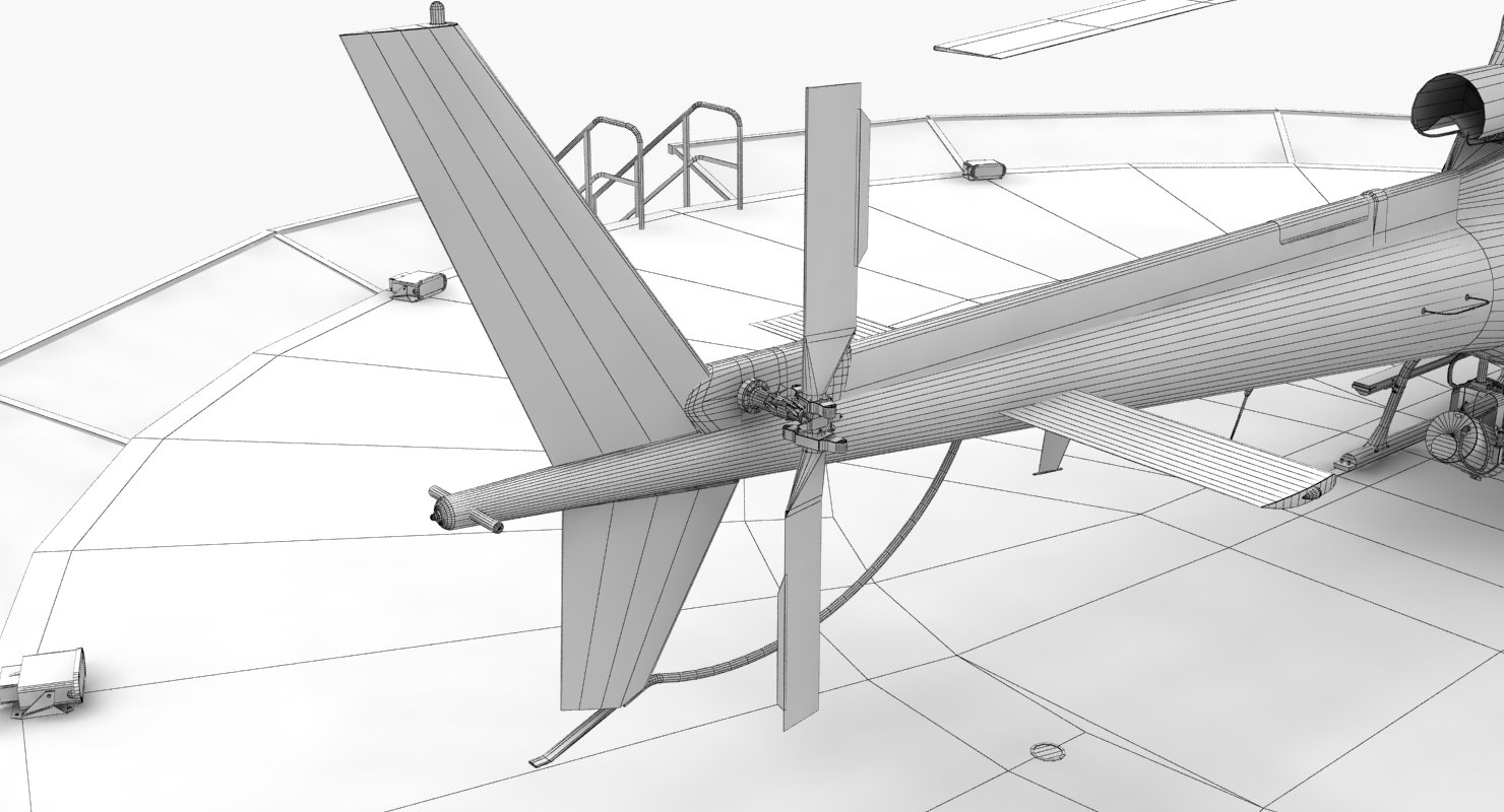 AS-350 San Diego Police Animated 3D Model in Helicopter ...