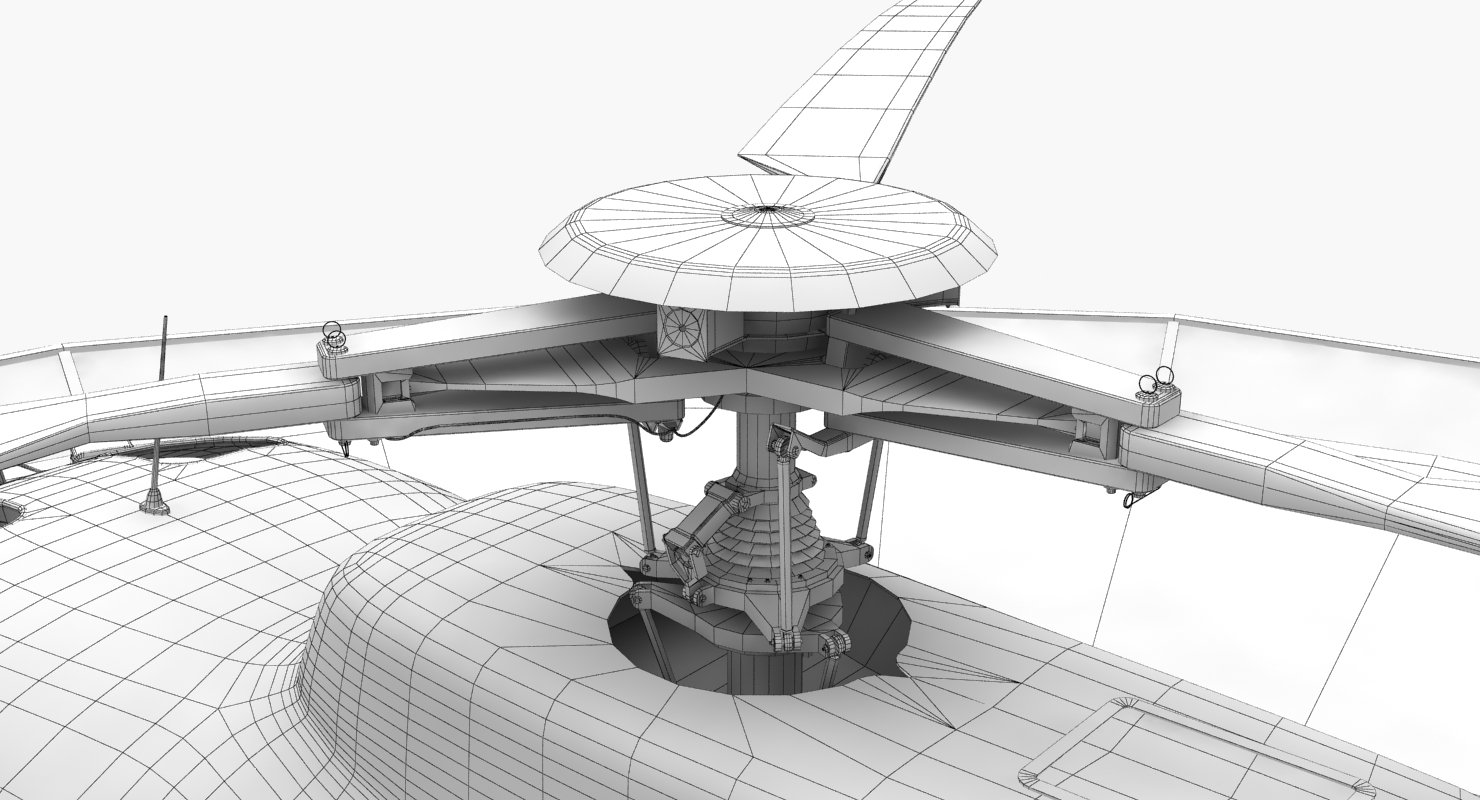 AS-350 San Diego Police Animated 3D Model in Helicopter ...
