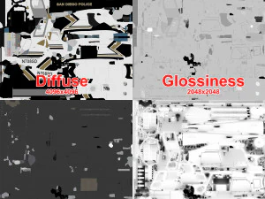 as-350 pol&iacute;cia de san diego animada Modelo 3D