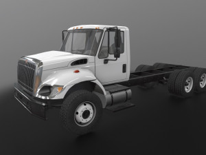 international 7400 chassis Modèle 3D
