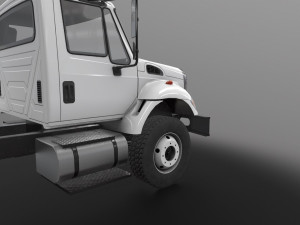 international 7400 chassis Modèle 3D