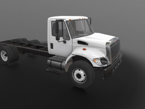 international 7400 chassis Modèle 3D
