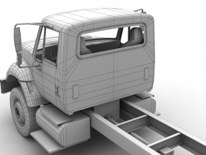 international 7400 chassis Modèle 3D