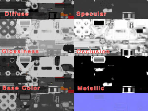 국제 7400 섀시 3D 모델