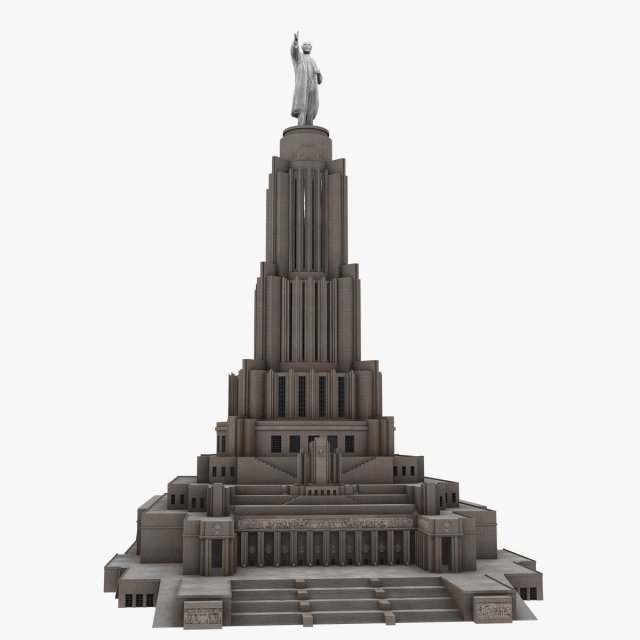 palace of soviets 3D Model .c4d .max .obj .3ds .fbx .stl .blend 