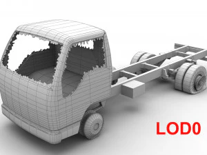Abandoned Truck --138-- 3D Model