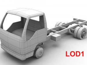 Abandoned Truck --138-- 3D Model
