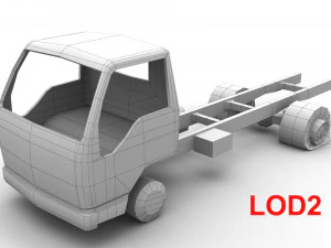 Abandoned Truck --138-- 3D Model