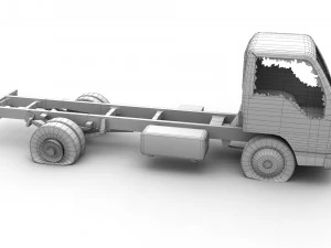 Abandoned Truck --138-- 3D Model