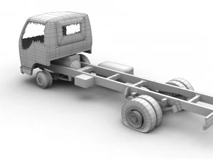 Abandoned Truck --138-- 3D Model