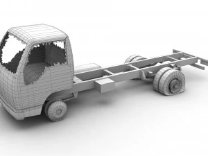 Abandoned Truck --138-- 3D Model