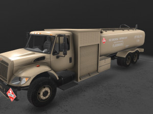 refueler beige international 7400 3D Model
