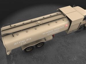 refueler beige international 7400 3D Model