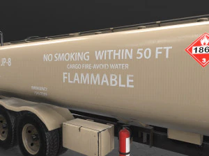 reabastecedor bege internacional 7400 Modelo 3D