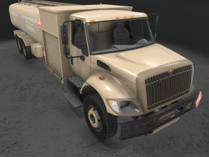 reabastecedor bege internacional 7400 Modelo 3D