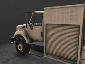refueler beige international 7400 3D Model
