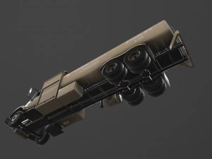 reabastecedor bege internacional 7400 Modelo 3D